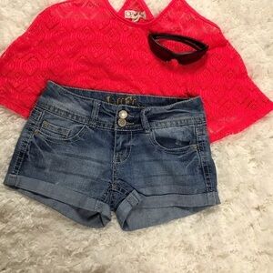 Wallflower Jean Shorts w Double Button Fly Size 0
